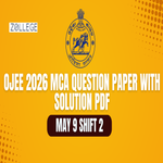 OJEE 2026 MCA Question Paper May 9 Shift 2 with Solution Pdf